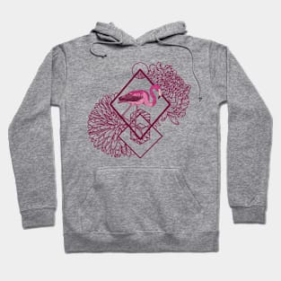 Floral Flamingo Hoodie